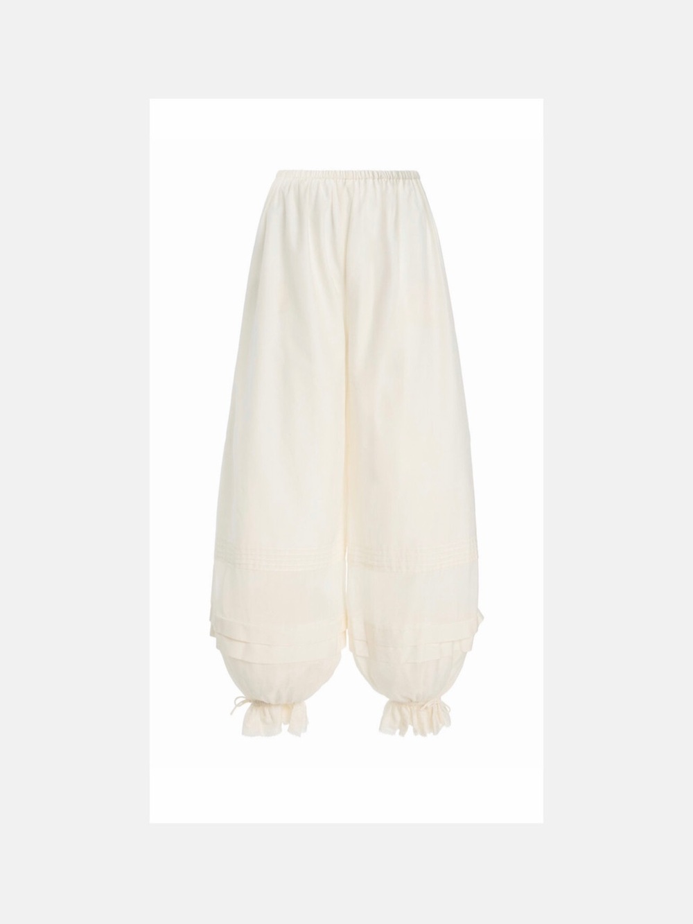Posse Pearl Wide-Leg Balloon Pants in Ivory